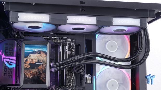Corsair iCUE LINK Titan II 360 RX LCD Liquid CPU Cooler Review 36