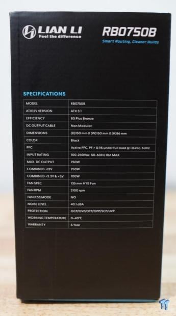 Lian Li RBO750B 80 PLUS Bronze ATX 3.1 Power Supply Review 4