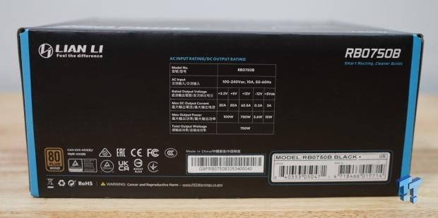 Lian Li RBO750B 80 PLUS Bronze ATX 3.1 Power Supply Review 6
