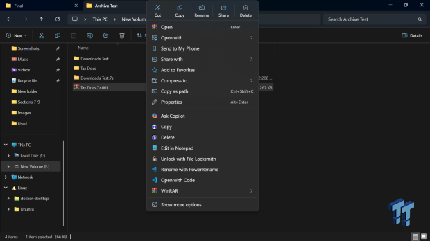 I almost uninstalled 7-Zip after File Explorer learned RAR, and then I hit the gaps 07