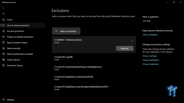 Windows Security exclusions build up quietly, and mine had entries I did not add by hand 05
