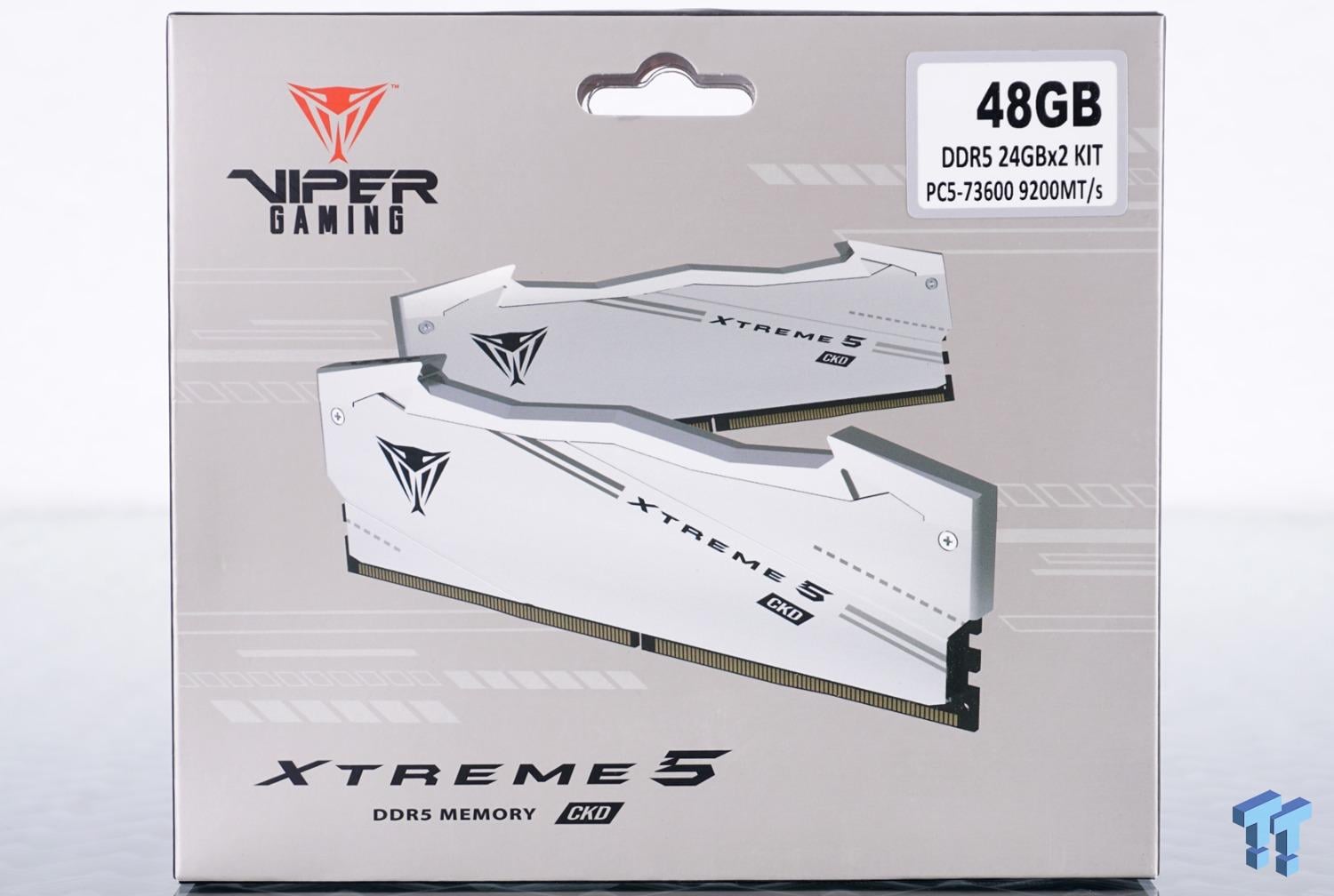 Ckd Packing Box Patriot Viper Gaming Xtreme 5 CKD DDR5-9200 UDIMM 48GB Dual-Channel ...