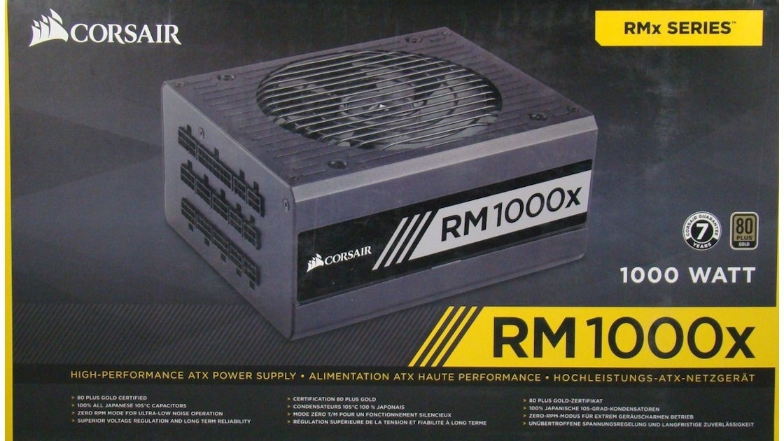 Corsair RM1000x 1000W 80 PLUS Gold Power Supply Review