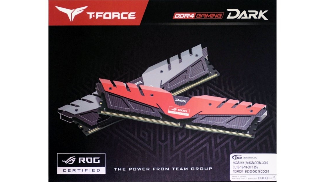 T-FORCE DDR4 3000MHz 8×2 16GB 【動作確認済】 Team T-Force Dark ROG DDR4-3000 16GB Memory Kit Review