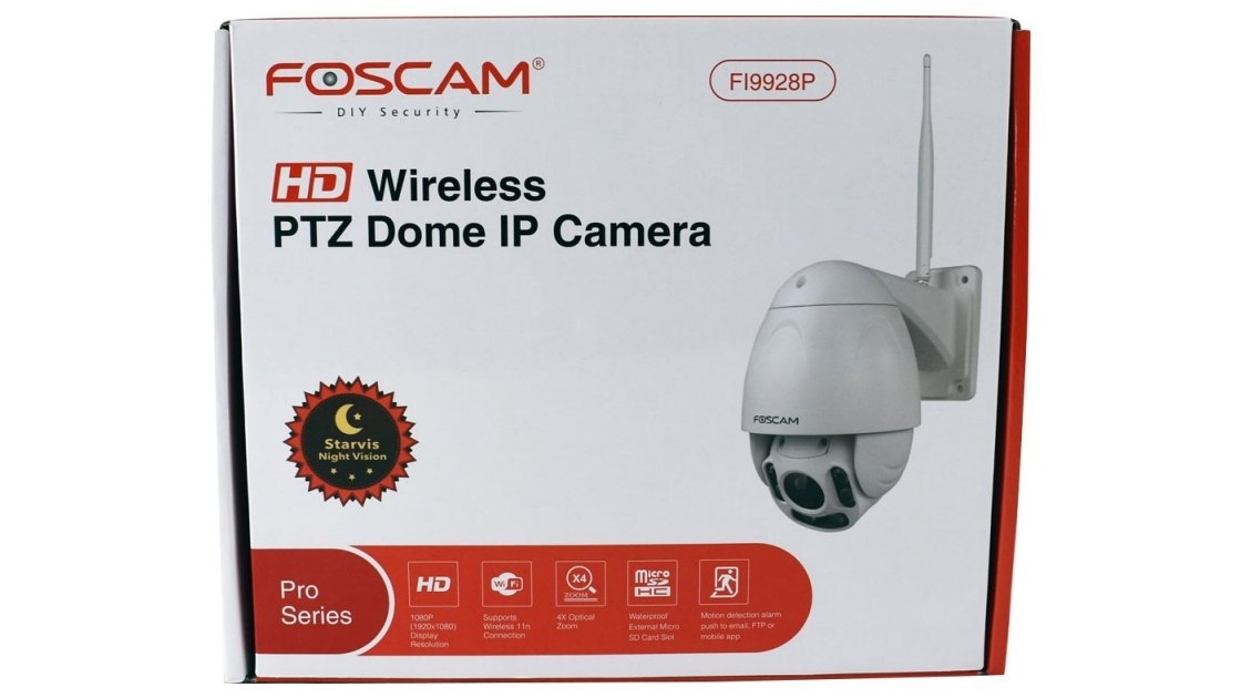 Foscam 2.0 MP 1080P屋外Wi-Fi IPカメラ Foscam FI9928P 1080p PTZ Dome Camera Review