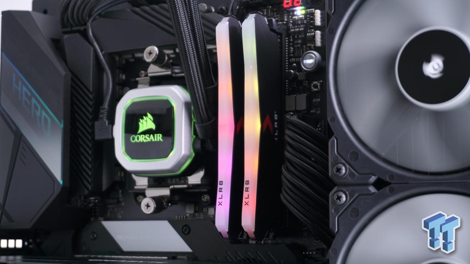 PNY XLR8 DDR4 32GB 3200MHz メモリ 8GB×4 ピンク XLR8 RGB DDR4 3200MHz デスクトップメモリ-PNY Japan