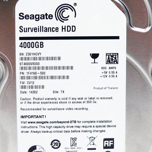 Seagate Surveillance ST4000VX000 4TB HDD Review