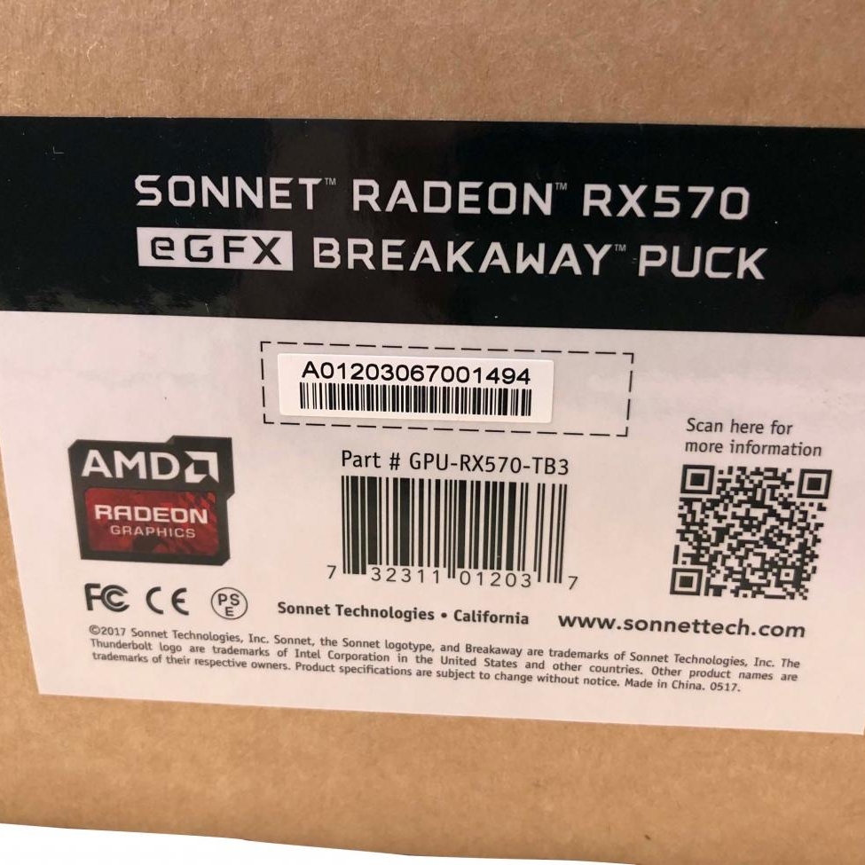 その他 Sonnet Breakaway Puck Radeon RX570 Sonnet Radeon RX 570 4GB eGFX Breakaway Puck eGPU | eBay