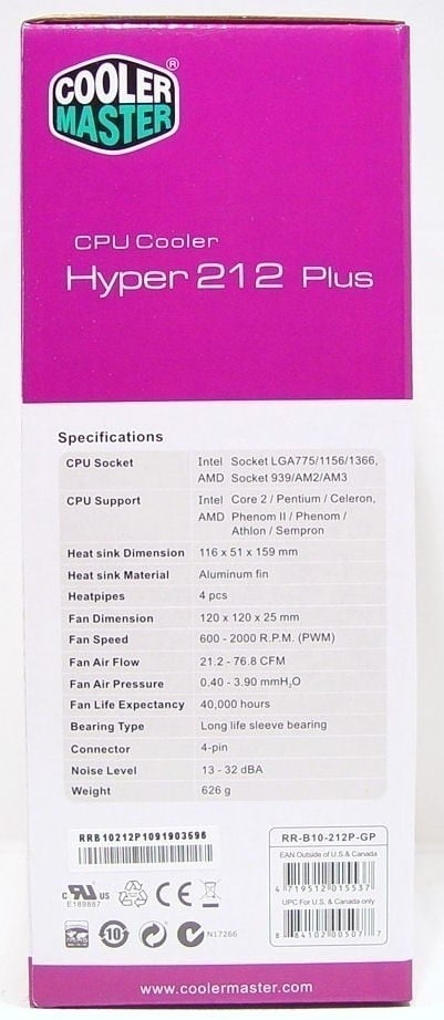 Cooler Master Hyper 212 Plus CPU Cooler 03