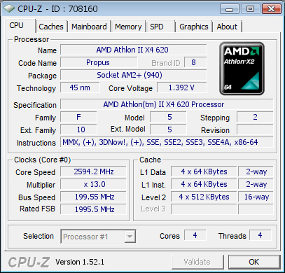 Разгон процессора athlon ii x4 620