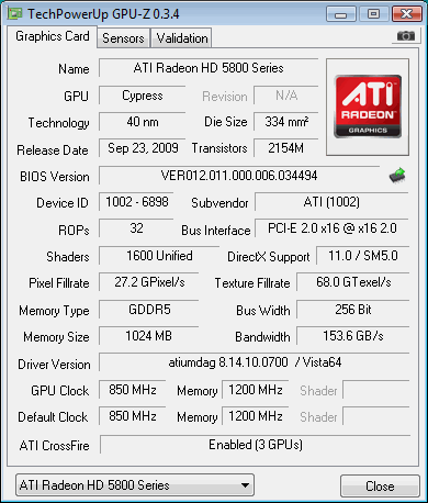 GIGABYTE Radeon HD 5870 Graphics Card in CrossFire X 28