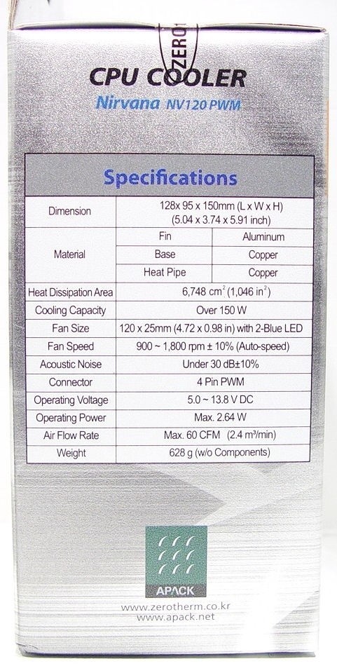 ZEROtherm Nirvana NV120 PWM CPU Cooler 05 ZEROtherm Nirvana NV120 PWM CPU Cooler 05