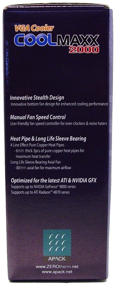APACK ZEROtherm CoolMaxx 2000 VGA Cooler 03 APACK ZEROtherm CoolMaxx 2000 VGA Cooler 03