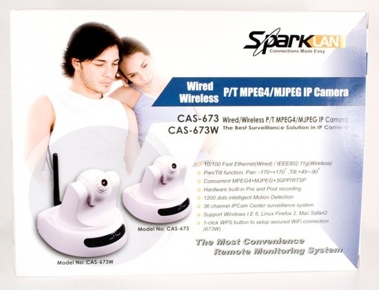 SparkLAN CAS-673W Wireless Pan and Tilt MPEG4/MJPEG IP Camera 02