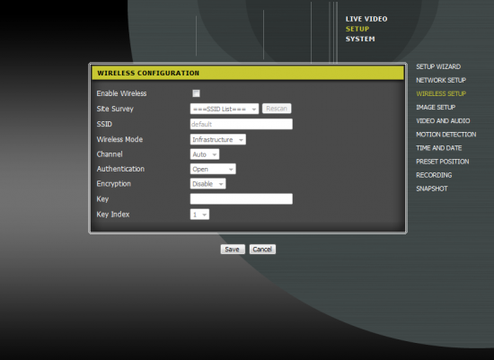 SparkLAN CAS-673W Wireless Pan and Tilt MPEG4/MJPEG IP Camera 17