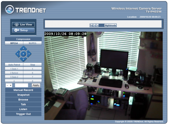SparkLAN CAS-673W Wireless Pan and Tilt MPEG4/MJPEG IP Camera 32
