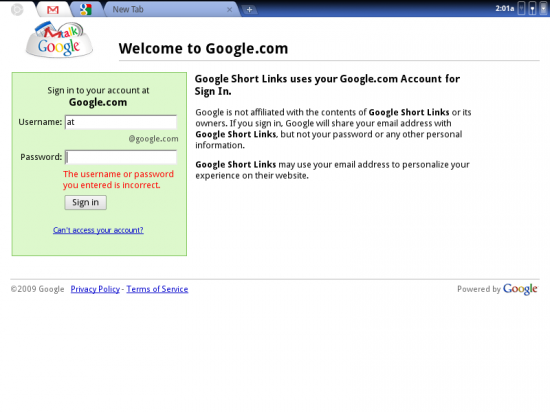 Google Chrome OS hands-on (Dev Build November 20, 2009) 19
