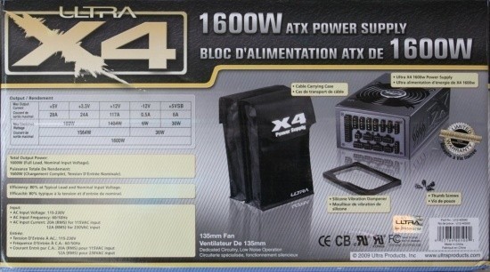 Ultra X4 1600 Watt Full Modular Power Supply