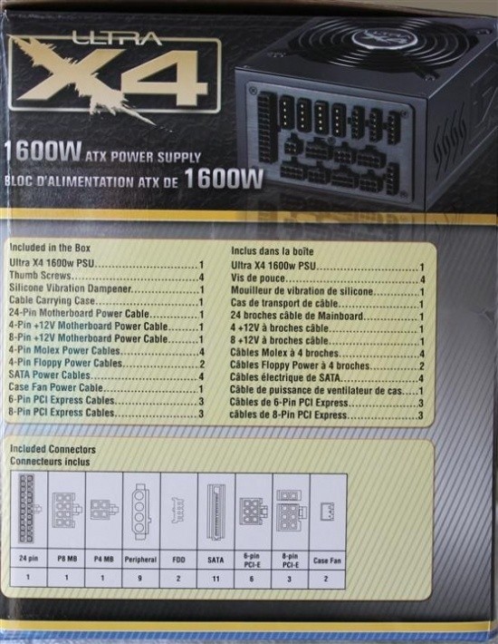 Ultra X4 1600 Watt Full Modular Power Supply