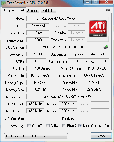 Sapphire radeon hd online 5570