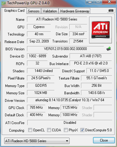 HIS Radeon HD 5850 Turbo 1GB Video Card 01