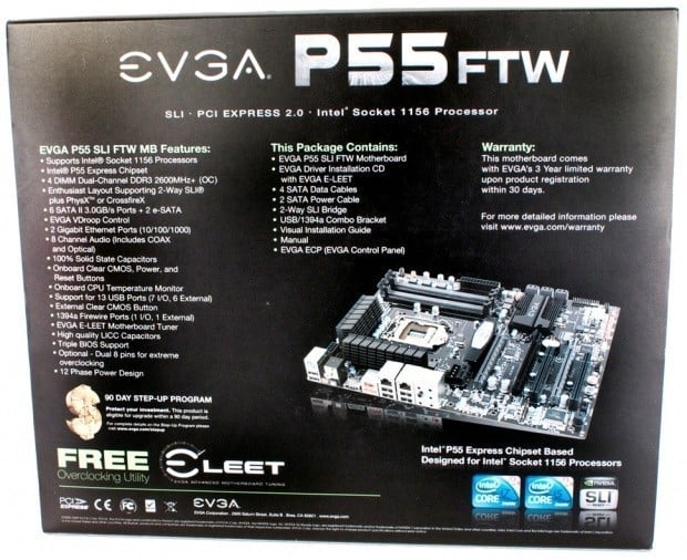 EVGA P55 FTW (P55 Express) Motherboard 03