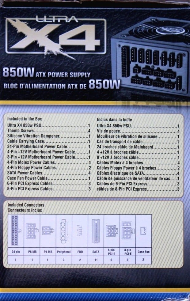 Ultra X4 850 Watt Full Modular Power Supply