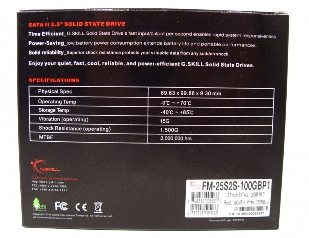 Open enlarged image G.Skill Phoenix 100GB SandForce SF-1200 Solid State Drive 04