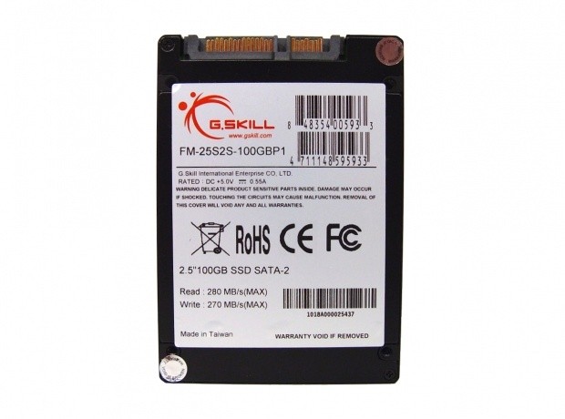 Open enlarged image G.Skill Phoenix 100GB SandForce SF-1200 Solid State Drive 07