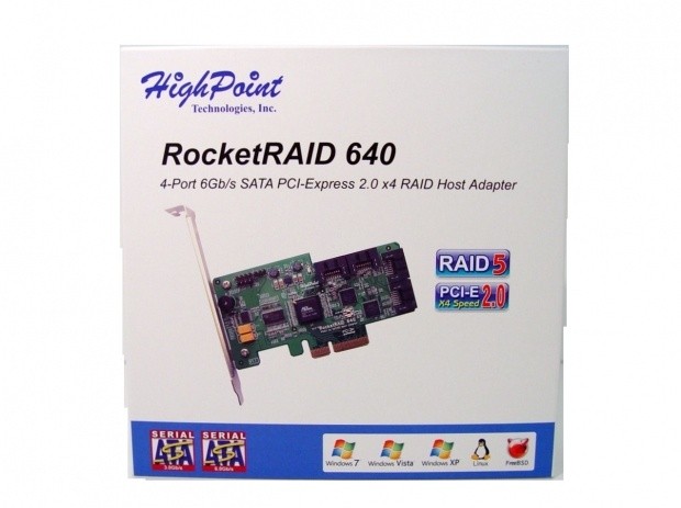 HighPoint RocketRAID 640 SATA 6Gb/s 4-Port PCI-E 2.0 Controller