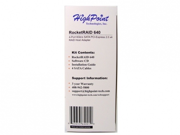 Open enlarged image HighPoint RocketRAID 640 SATA 6Gb/s 4-Port PCI-E 2.0 Controller 04