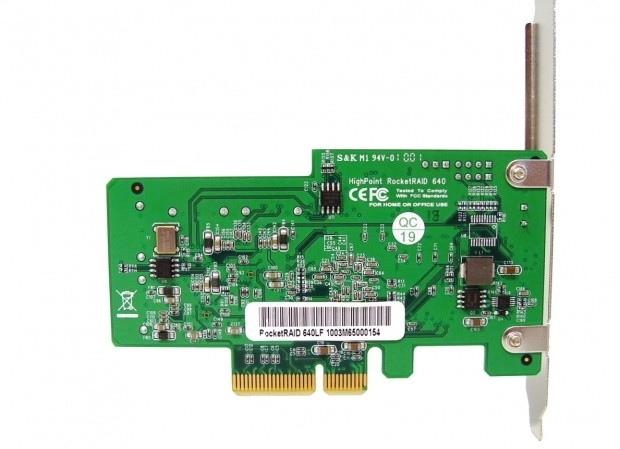 Open enlarged image HighPoint RocketRAID 640 SATA 6Gb/s 4-Port PCI-E 2.0 Controller 10