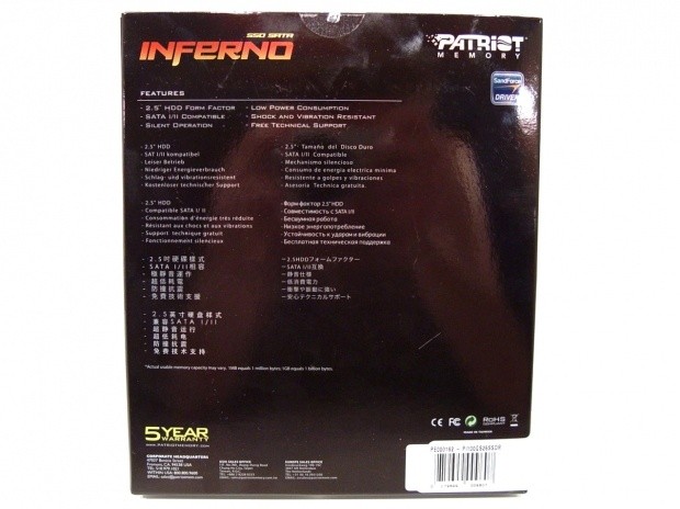 Patriot Inferno 100GB SF-1200 Solid State Drive 04