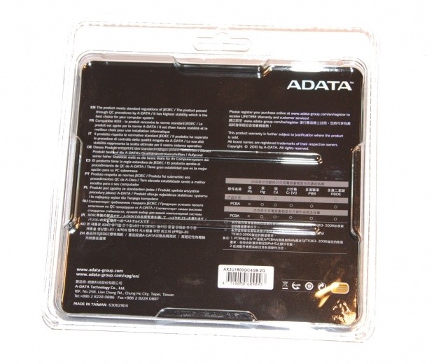 A-DATA Gaming Series PC3-12800 (1600MHz) 8GB Kit 04