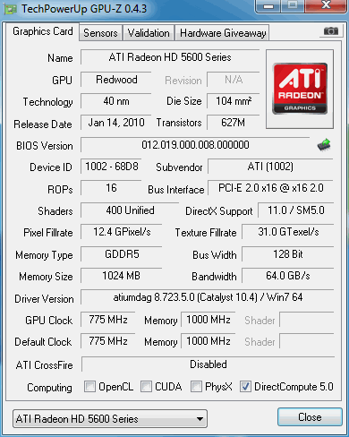 AXLE Radeon HD 5670 1GB Video Card 01