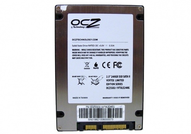 OCZ Vertex Limited Edition (LE) 240GB Custom SandForce SSD 07