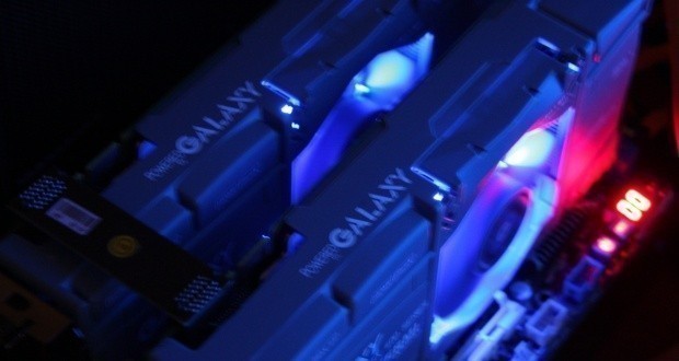 Galaxy GeForce GTX 465 in SLI Overclocked w/ Voltage Adjustment 02