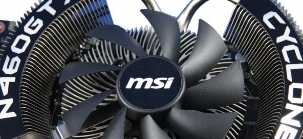 Open enlarged image MSI GeForce GTX 460 768MB Cyclone Video Card 02
