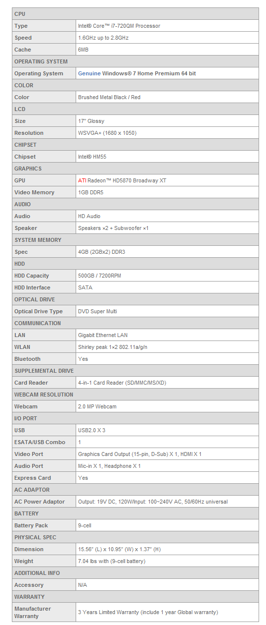 MSI GX740 17-inch Gaming Notebook