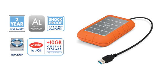 LaCie - Rugged triple 500Gb USB 3