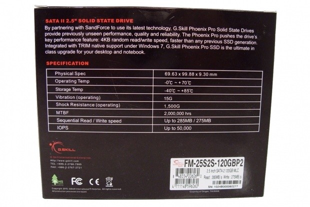 G.Skill Phoenix Pro 120GB High 4K IOPS Solid State Drive 04