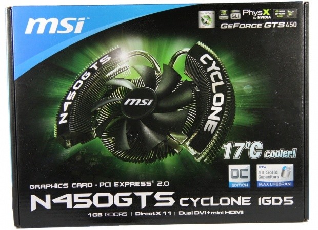 Msi Geforce Gts 450 Cyclone 1gb Video Card Tweaktown