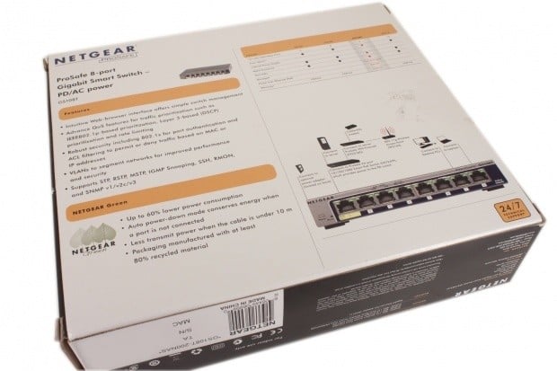 NETGEAR ProSafe GS110TP POE (Power over Ethernet) 8-Port Smart Switch 10