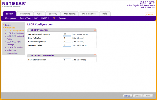 NETGEAR ProSafe GS110TP POE (Power over Ethernet) 8-Port Smart Switch 35