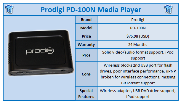 Quick Review: Prodigi PD-100N Media Player 100 Quick Review: Prodigi PD-100N Media Player 100