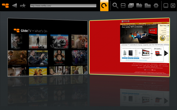 GlideTV Navigator Wireless Media Remote w/ Touchpad 20