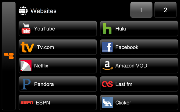 GlideTV Navigator Wireless Media Remote w/ Touchpad 24