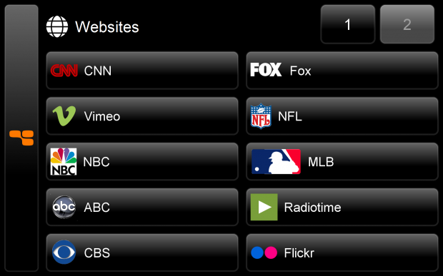 GlideTV Navigator Wireless Media Remote w/ Touchpad 25