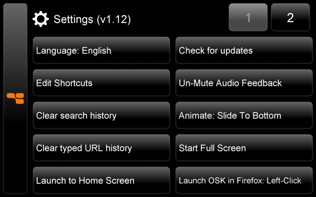 GlideTV Navigator Wireless Media Remote w/ Touchpad 27