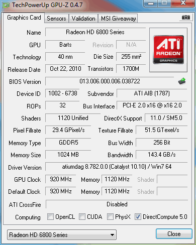 HIS Radeon HD 6870 1GB Turbo Video Card 01